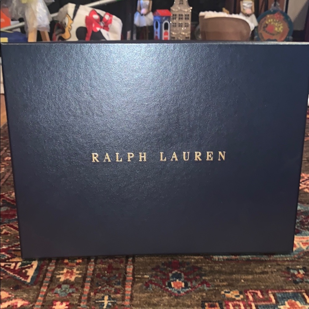 Ralph Lauren Midnight Blue Gift Box with Gold Logo
